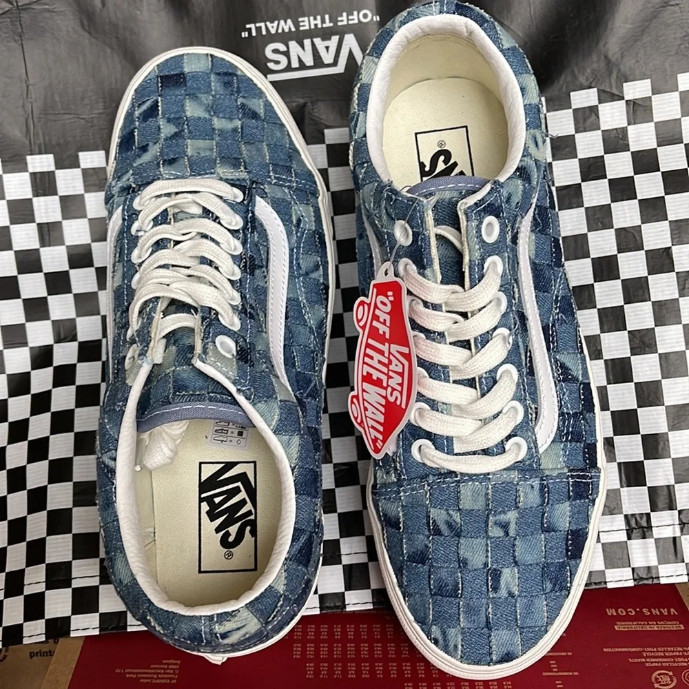 Vans Old Skool Stacked Platforms Woven Denim/Multi WMNS sneakers - Picture 13 of 16